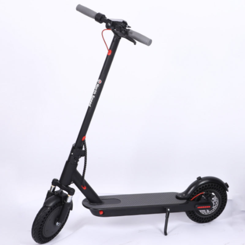 EVMORE Adult Electric Scooter, 10" Pneumatic Tire, Max 30 mile Range 500W Foldable Scooter, Black