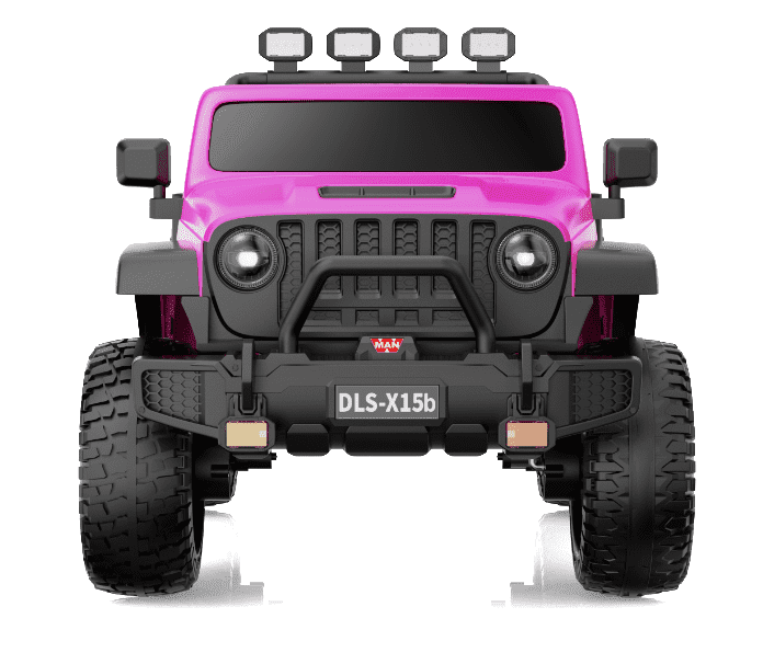 12V Kids Toddler Ride On Truck Electric Car,7Ah Large Battery Kids Powerful Ride On Jeep with Remote Control,2 Speeds,LED Lights,Horn,Music for Kids Toddlers Pink