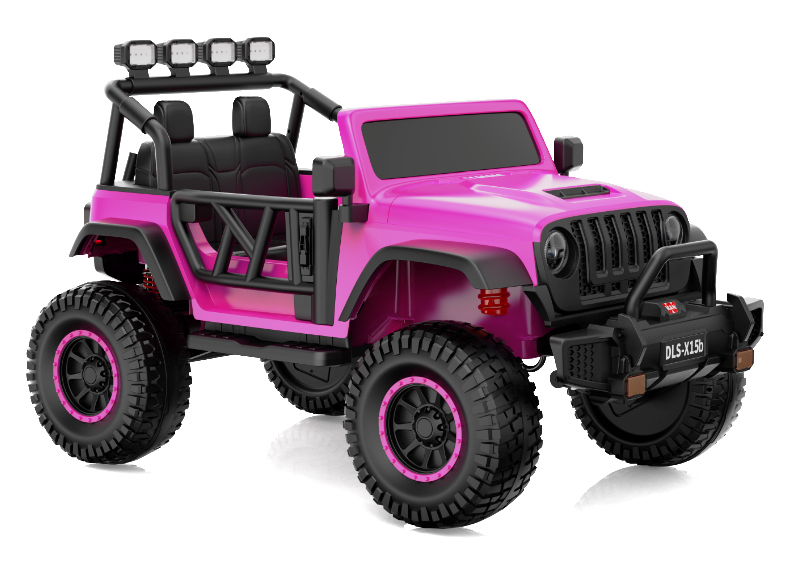 Electric Powered Ride on Toys,Yisufo Battery-Operated Ride on Jeep,Remote Control,Led Lights,24v,Pink