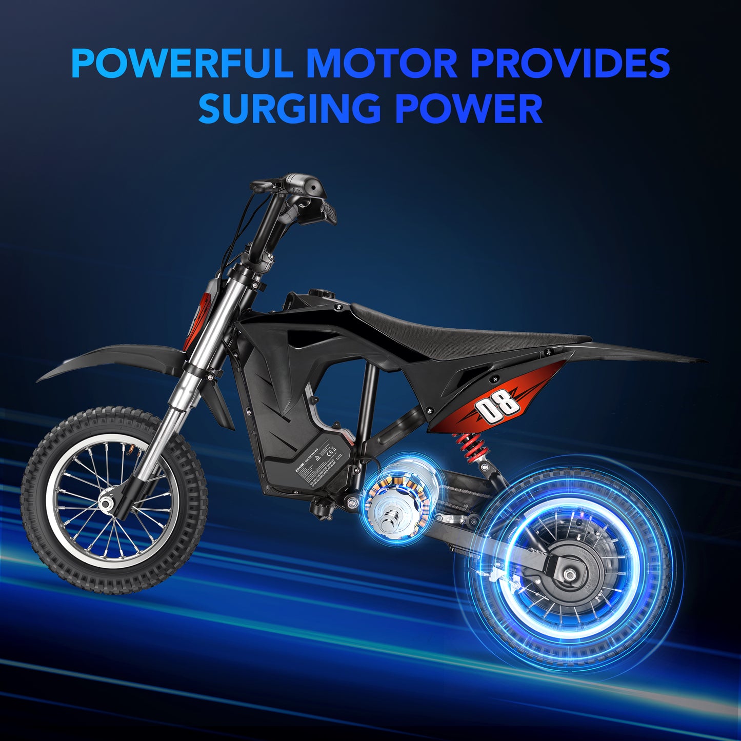 36V Electric Dirt Bike for kids,Yisufo Ride on Motorcycle for kids Age 5-10,Fast Speed Electric Motorcycle Up to 16 MPH & 10 Miles with Twist Grip Throttle,Hand-Operated Brakes,3-Speed Modes,Red