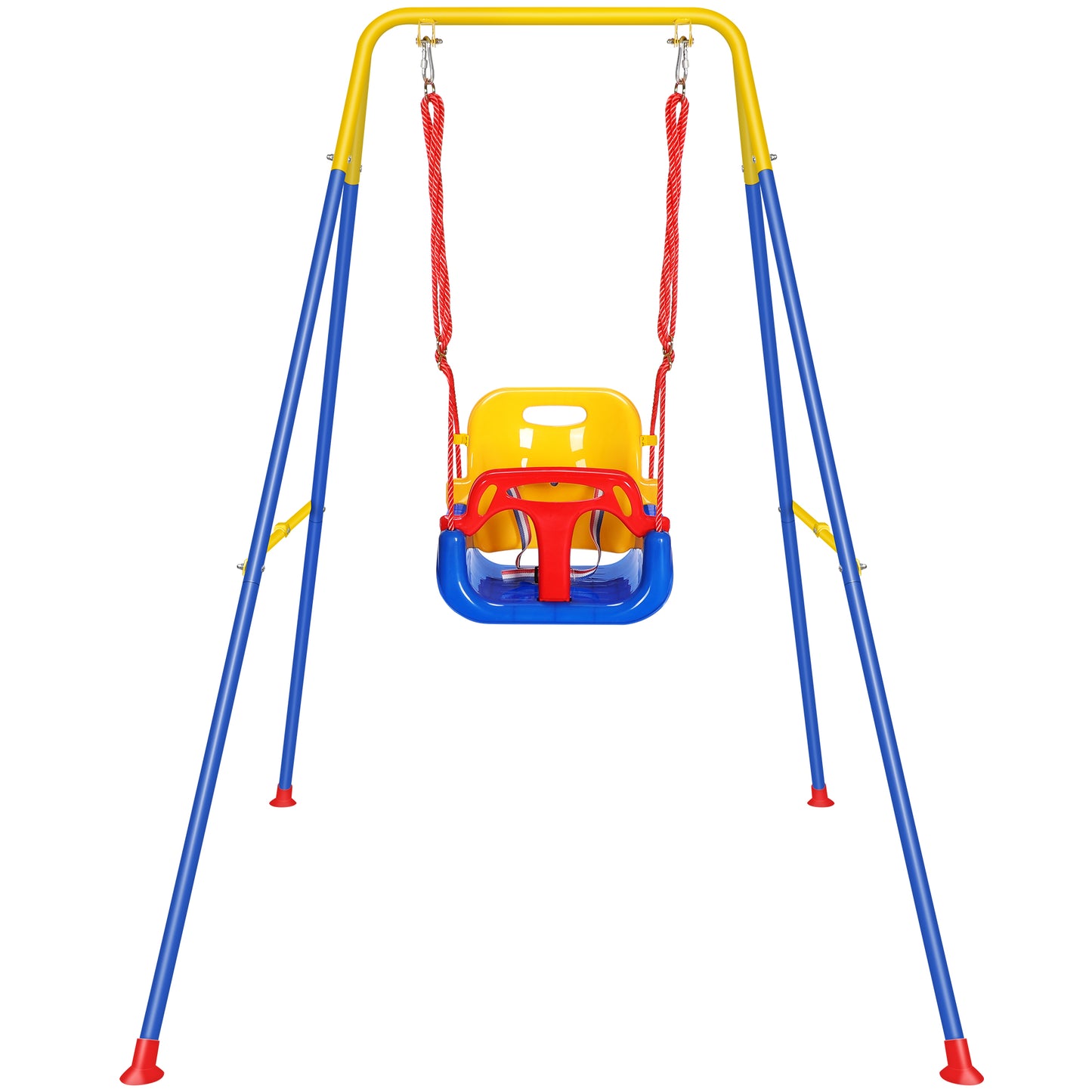 3-in-1 Toddler Swing Set for Indoor Outdoor Foldable Kids Swing Play Activity Center