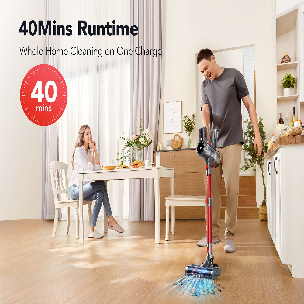 Rechargeable Cordless Stick Vacuum Cleaner with Powerful Suction for Home