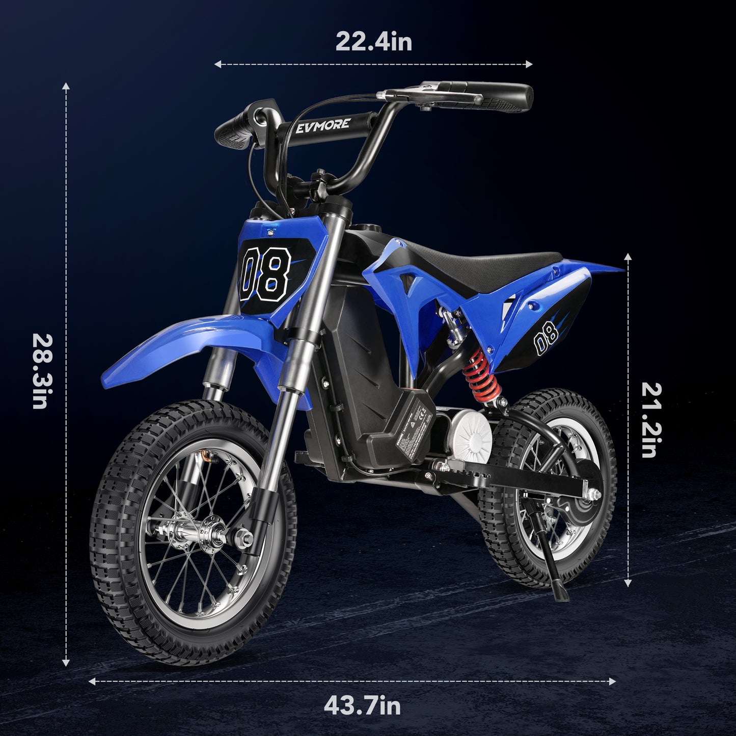 36V Electric Dirt Bike for kids,Yisufo 350W Ride on Motorcycle with Twist Grip Throttle,Hand-Operated Brakes,Off-Road Motocross Speed Up to 16 MPH,3-Speed Modes,Age 5-10,Blue